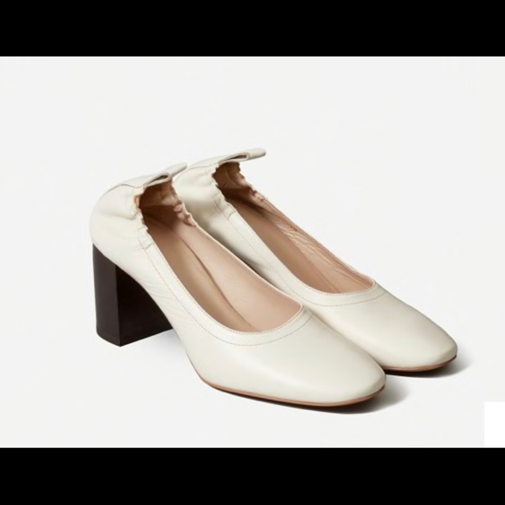Everlane Bone Day High Heel 7.5 New!